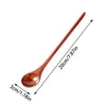 thumbnail image 2 of Cuillère Bâton Fonctionnelle à Long Manche Réutilisable en Bois, Cuillère Adaptée au Café et au Thé, 2 of 2