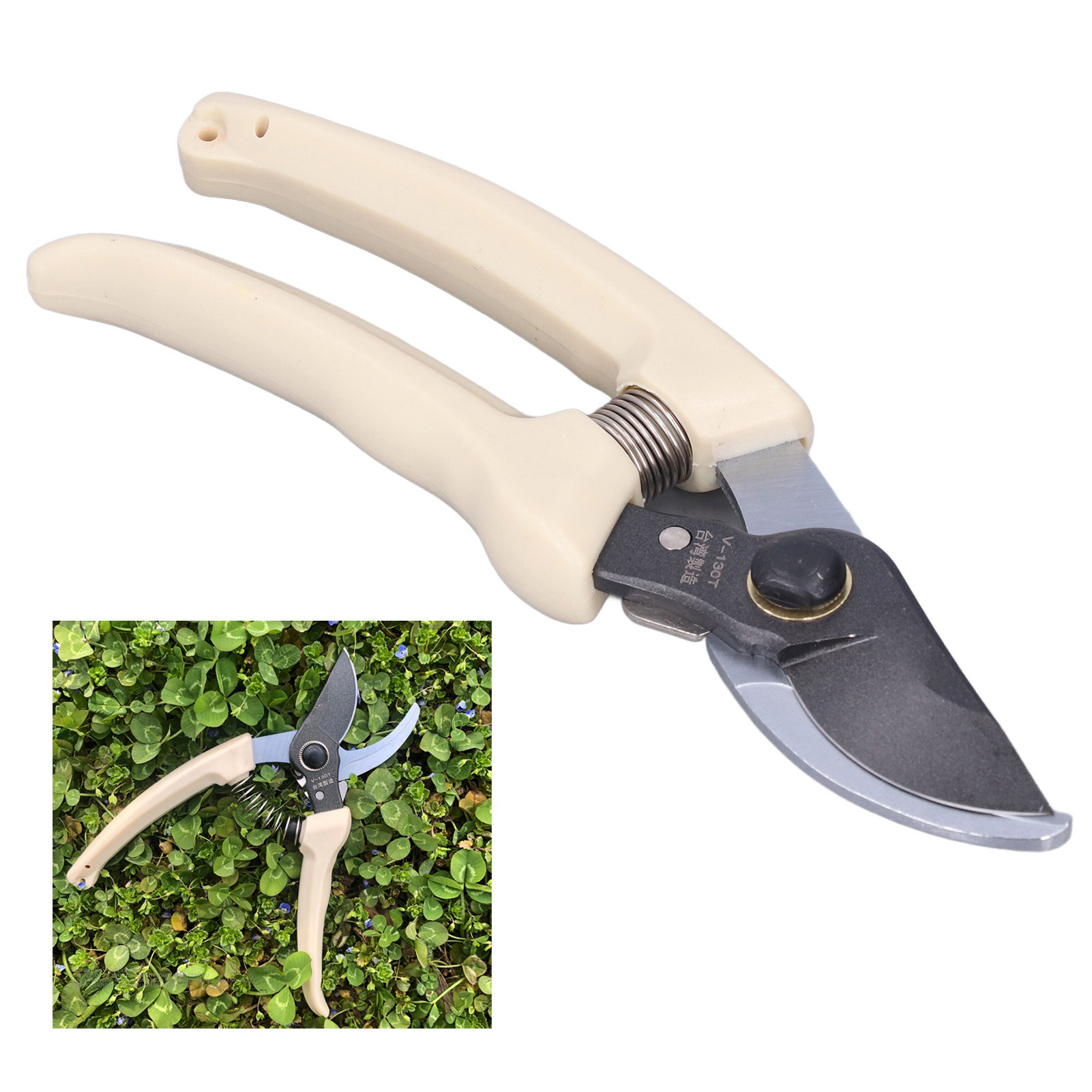 Pruning Shears, 7" Bypass Pruning Shears,  Curved Steel Blade, Portable Tree Trimmer Plant Clippers, Gardening Shears, Garden Clippers, Hand Pruners, Garden Tools, Garden Supplies
