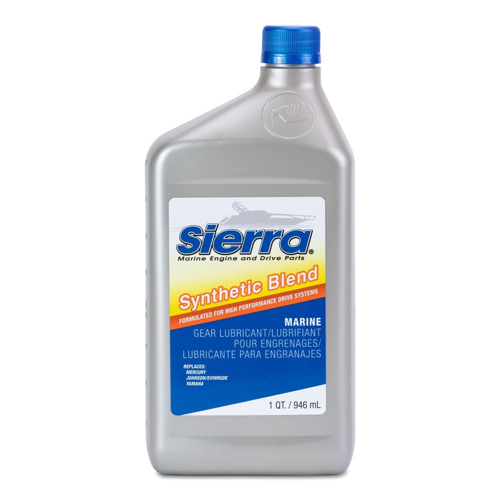 Sierra Marine Gear Oil 18-9650-2 Marine Series; Single; 1 Quart Bottle; 80W-90; Synthetic Blend; GL-5 Rated