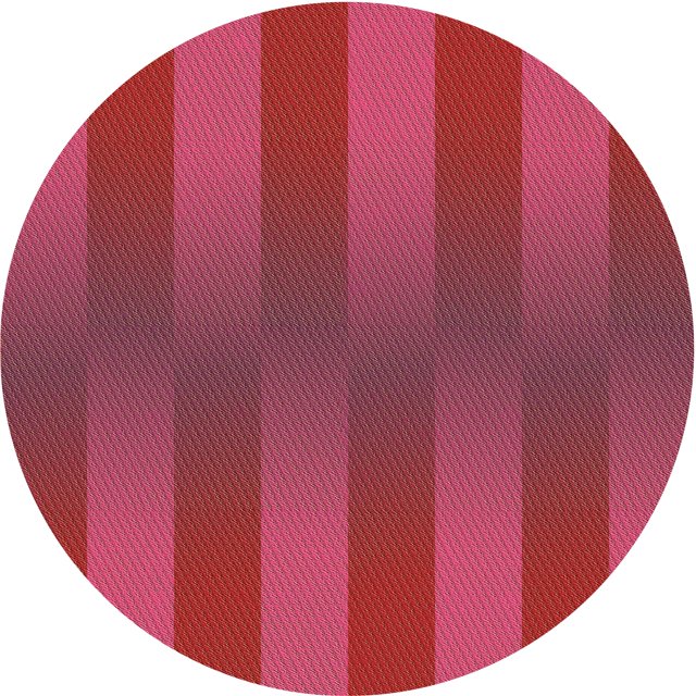 Ahgly Tapis Rond Lavable en Machine Intérieur Transitionnel Rouge Cramoisi, 4 Pieds Rond