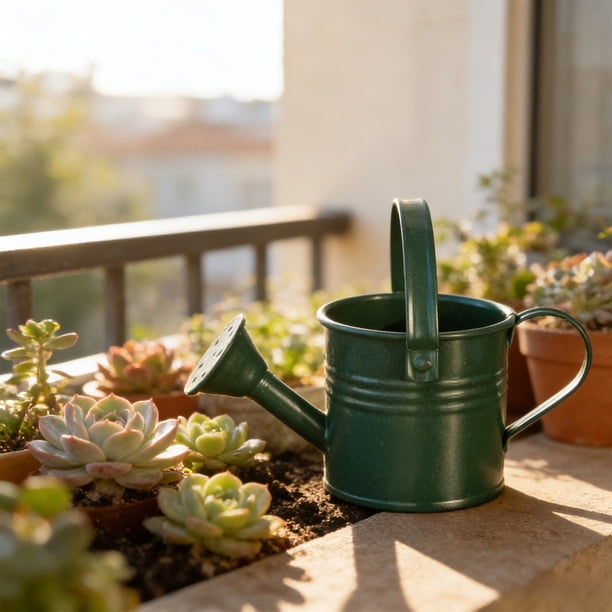 Arrosoir 300 Ml – Acier Inoxydable Noir, Bec Fin, Ergonomique, Pour Plantes D'intérieur, Balcon Ou Jardin Petit Arrosoir Métal