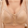 thumbnail image 2 of cfhntfmh Front Closure Bras for Women Comfort Full Coverage Everyday Bras Wireless Convenient Front Buttons Bras, 2 of 7