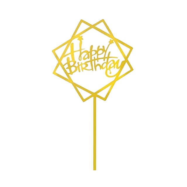 Baohd Plaque de Décoration de Gâteau d'Anniversaire