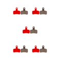 thumbnail image 1 of Baohd 1/2/3/5 10pair Lightweight Brake Pad For Wide Compatibility Durable Brake Pads JY-11H 5PCS, 1 of 6