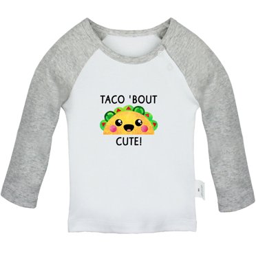 iDzn Taco' Bout Mignon T-Shirt Fantaisie pour Bébé, T-shirts pour Nouveau-Nés, Hauts pour Nourrissons, T-shirts Graphiques pour Enfants 0-24 Mois Vêtements