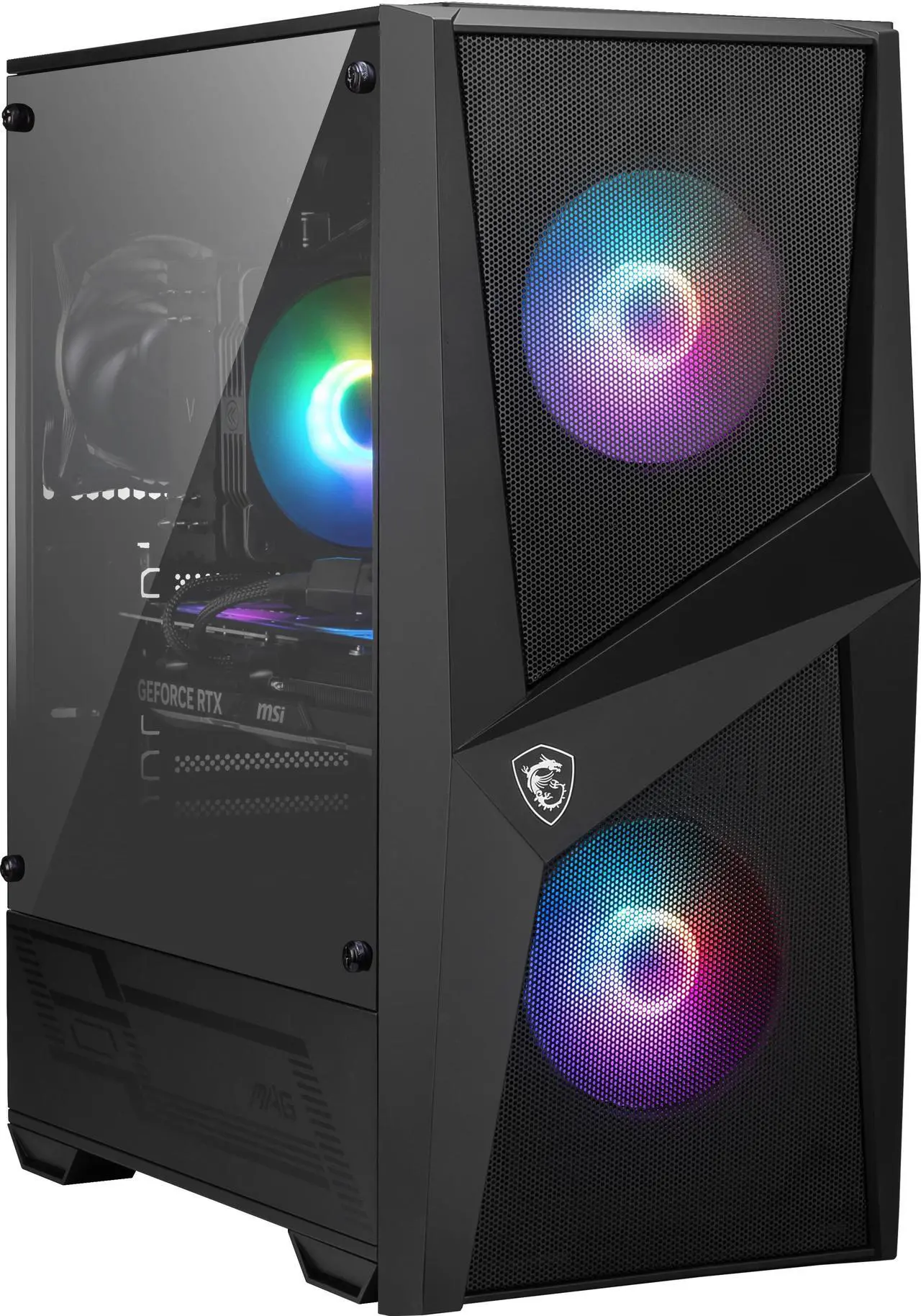 Refurbished Excellent - MSI Gaming Desktop, Intel Core i7-14700F, 32GB DDR5, 2TB SSD, GeForce RTX 5060 8GB, Wi-Fi 6E, 650W Gold PSU, Windows 11 Home