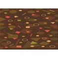 thumbnail image 1 of Ahgly Company Machine Washable Indoor Rectangle Transitional Mahogany Brown Area Rugs, 2' x 4', 1 of 7
