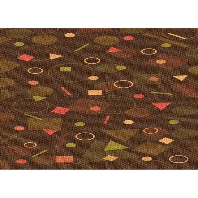 Ahgly Company Machine Washable Indoor Rectangle Transitional Mahogany Brown Area Rugs, 2' x 4'