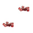thumbnail image 2 of Redempat 4 Pieces Car Tire Valve Caps Flag Pattern Stem Cover Repair Parts for Bicycle Motorcycle Electric Bike Accessories Red 2Set, 2 of 6