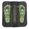 thumbnail image 1 of Reflexology Walk Stone Mat, Simulation Cobblestone Multipurpose Foot Massage Mat Foldable  For Foot Massage 35x35cm / 13.8x13.8in, 1 of 8