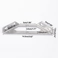 thumbnail image 2 of TopLLC Stainless Steel Multifunctional Corner Three Sided Fixed Corner Brace Cabinet Trapezoidal Hanging Angle Hanging Layer Board Support Furniture Connecto, 2 of 5