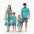thumbnail image 4 of Disney Robe Dos Nu Sans Manches Style Hawaïen Assortie pour la Famille à Fleurs et Plantes Tropicales/t-Shirt en Coton, 4 of 8