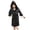 Black, variant on Kids Robes for Girls Kids Girls Silk Satin Bathrobe with Hooded Kimono Robes Nightgown Sleepwear Clothes Classic Loungewear Robes Toddler Robe 4-5 Years