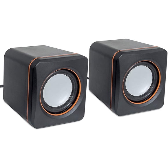 funavi USB Wired Laptop Speakers for PC, 2 Channel Computer Speaker, Black, New, 1 Count