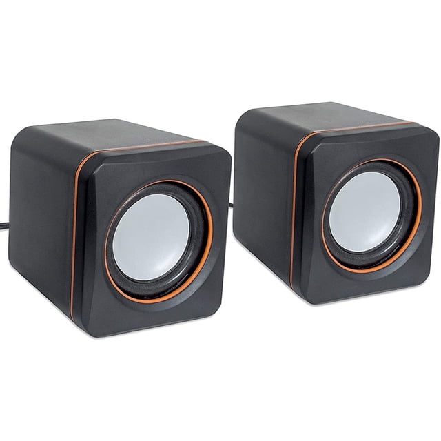 funavi USB Wired Laptop Speakers for PC, 2 Channel Computer Speaker, Black, New, 1 Count