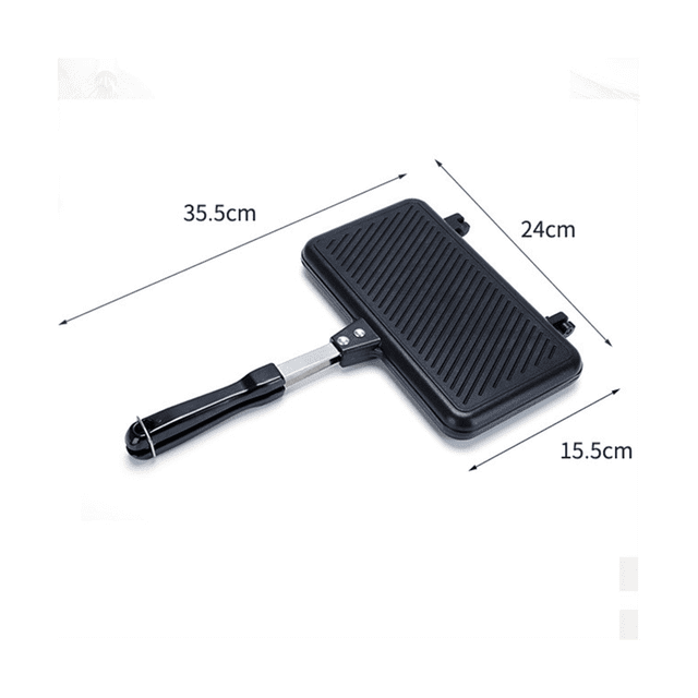 Gas Non-Stick Sandwich Maker Bread Toast Breakfast Machine Pancake Baking Barbecue Oven Mold Mould Grill Frying Pan