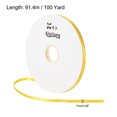 thumbnail image 2 of Unique Bargains 0.28' x 100 Yards Double Face Decorate Crafts Roll Satin Ribbon Yellow, 2 of 5