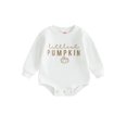 thumbnail image 1 of SUNSIOM Baby Halloween Rompers Newborn Letter Print Long Sleeve Bodysuit Infant Loose Fit Jumpsuits, 1 of 9