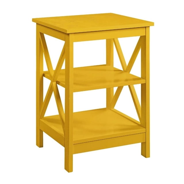 Convenience Concepts Oxford Table d'Appoint, Fini Bois Jaune Vif