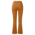 thumbnail image 5 of LSLJS Pantalon Évasé Ajusté pour Femme, Mode Décontractée, Tempérament, Couleur Unie, Tricoté, Micro-Tiré, 5 of 5