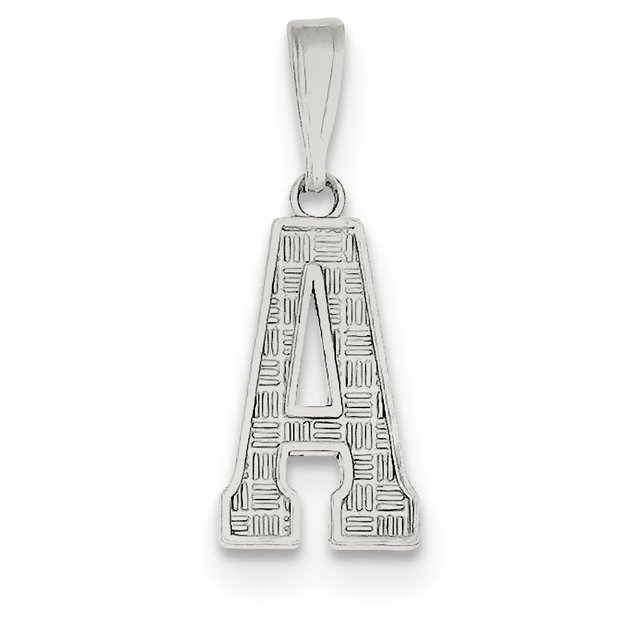 Initiale en Argent Sterling Charm QC2762A (25mm x 10mm)