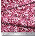 thumbnail image 2 of Soimoi Red Rayon Fabric Leopard & Wild Animal Skin Decor Fabric Printed BTY 56 Inch Wide, 2 of 3