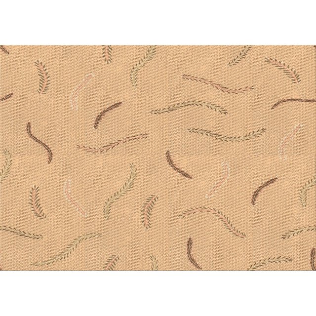 Ahgly Company Tapis d'Intérieur Lavables en Machine, Rectangle, Zone Orange Transitionnelle, 4' x 6'