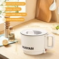 thumbnail image 2 of CNKOO Fznkrag Electric Hot Pot 1.9 Qt Ramen Cooker Portable Multi-Functional Lazy Pot for Cooking Pasta Egg Soup 450 W Electric Non-Stick Cooker with Over-Heating Protection for Dorm Offi, 2 of 10