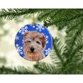 thumbnail image 2 of Carolines Treasures SC9784CO1 Norfolk Terrier Winter Snowflakes Ceramic Ornament, 2 of 2
