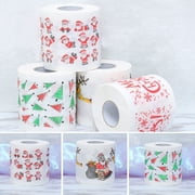 Vaidha Home Santa Claus Bath Toilet Roll Paper Christmas Supplies Decor Tissue A