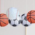 thumbnail image 3 of YAOMOBB Lanterne de Soccer Pendentifs Lanternes de Soccer Ensemble Suspendu Pliable Rond Forme Olive Impression Claire Décoration Réutilisable, 3 of 5