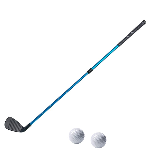 DYNWAVECA Golf Wedge Golf Chipper Adjustable with Balls Accessory Equipment Golf Course Supplies Gift Telescopic Chipping Practice Club Blue