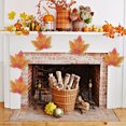 thumbnail image 4 of Yhmxh Home Decor Home Essentials Home Goods Home Accessories Simulated Maple Leaf Fall Classroom Decoration Maple Leaf Halloween Party Decoration Maple Leaf 50pcs Simulated Maple Leaf, 4 of 6