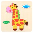 thumbnail image 1 of D Wooden Puzzles For Toddlers Shape Sorting Educational Learning Toys Cognitive Development Hand Eye Coordination Activity For Preschool Homeschool 5.8X5.8 Inches 0.11Lb, 1 of 5