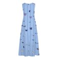 thumbnail image 4 of Innerwin Longues Robes Maxi à Imprimé Floral pour Femmes, Robe d'Été de Plage, Vacances, Sans Manches, Robe Débardeur Hawaïenne Style W S, 4 of 8