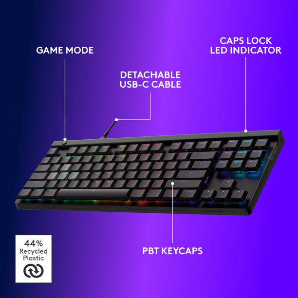 Logitech G515 RAPID TKL Low-Profile Wired Gaming Keyboard with
