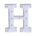 thumbnail image 3 of Vaidha Alphabet LED Letter Lights Light Up White Plastic Letters Standing Hanging H, 3 of 3
