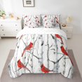 thumbnail image 2 of Erosebridal Cardinal Bird Bedding Sets King Size, Botanical Birch Comforter Sets with Sheets, Animal Theme Decor, 2 of 5