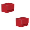 thumbnail image 3 of maskred Stylish and Secure Card Deck Storage Holder Organizer with Magnetic Closure TCG Display Red 2Set, 3 of 6