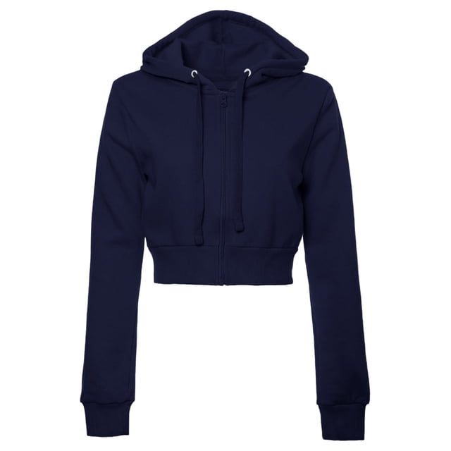 Kcodviy Chandails Décontractés Basiques Unis pour Femmes à Manches Longues à Manches Longues à Fermeture Éclair Chandail à Capuchon Athlétique à Fermeture Éclair pour Femmes Veste à Capuchon Courte