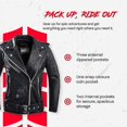 thumbnail image 4 of Veste de Moto en Cuir pour Femmes (Brando), 4 of 5