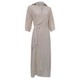 thumbnail image 4 of Fridja Robe Mi-Longue Décontractée à Col en V et Chevilles Womens Bandage en Vrac, 4 of 5