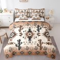 thumbnail image 1 of Erosebridal Tribal Aztec Bed in a Bag Queen size, Triangle Geometric Bed Set, Bohomian Style Decor, Reversible, 1 of 5