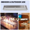 thumbnail image 3 of Ourlova Superior Stainless Steel Fire Pit Igniter Kit 48x14 Inch Rectangular Drop In Pan 14inch silver, 3 of 7
