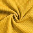 thumbnail image 4 of Toddler Girls Summer Short Sets Cotton Rib Knit Outfits Short Ruffle Cap Sleeve Tees T-Shirt Tank Tops + Skorts 2PC Sets Yellow 7-8 Years, 4 of 8