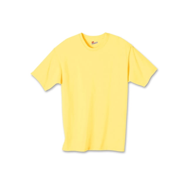 Hanes Authentic TAGLESS Kid`s Cotton T-Shirt, XL, Yellow