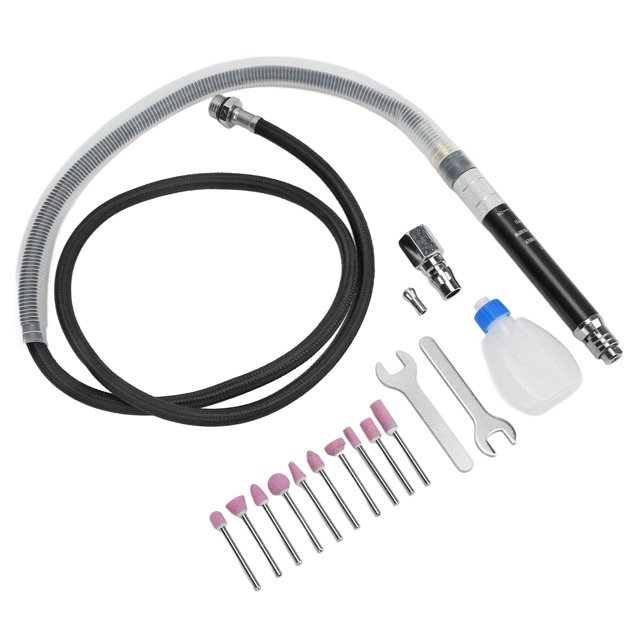 Pneumatic Pen Grinder Kit, Practical Easy To Use 1/8in Collet Air Powered Die Grinder Set Light Weight For Woodworking For Tire