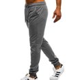 thumbnail image 4 of Innerwin Trousers Drawstring Men Bottoms Sport High Waisted Casual Pants Deep Gray L, 4 of 7