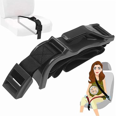 （Black）Pregnancy Protective Belt, Comfort for Pregnant Moms Belly, Protect Unborn Baby, 2.1m