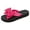 Hot Pink, variant on Women's Lightweight Bow Platform Flip Flops Non Slip Walking Tong Sandals Comfortable Slip On Beach Slide Shoes White Size 9